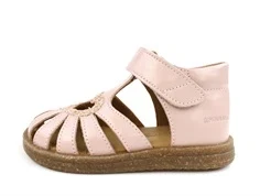 Angulus pale rose glitter sandal med hjerte